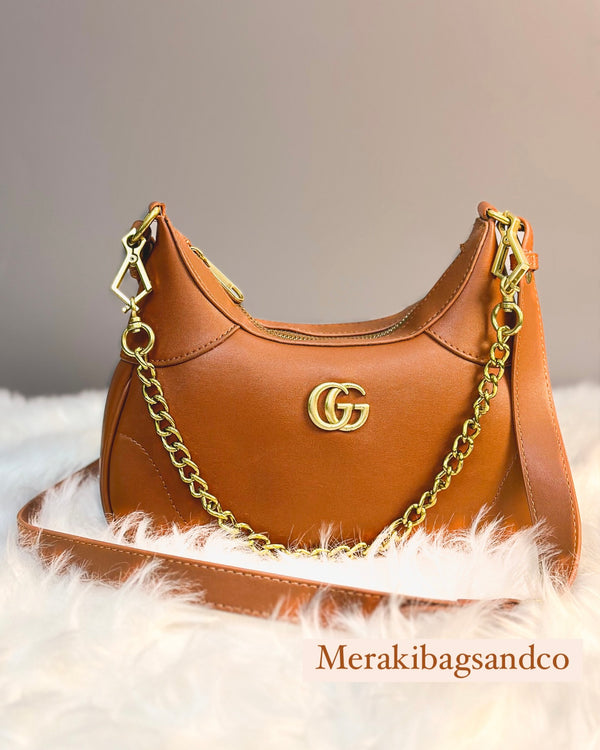 GUCCI APHRODITE SMALL SHOULDER BAG BROWN