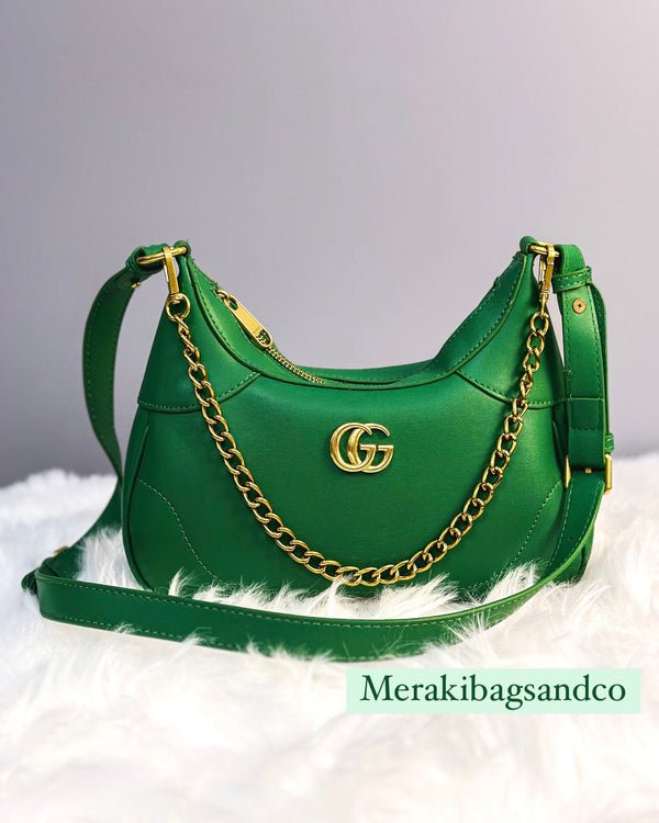 GUCCI APHRODITE SMALL SHOULDER BAG GREEN