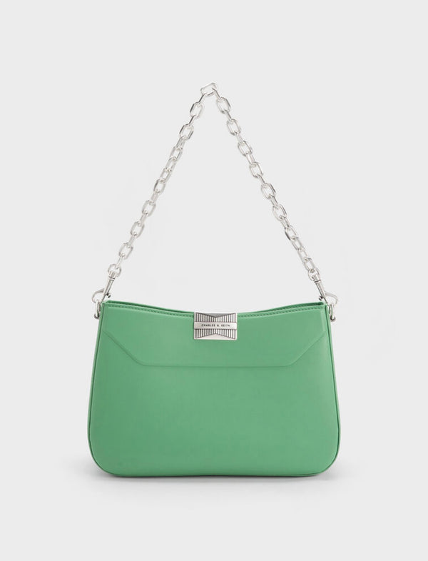 ORIGINAL CHARLES & KEITH KALINDA SHOULDER BAG - GREEN