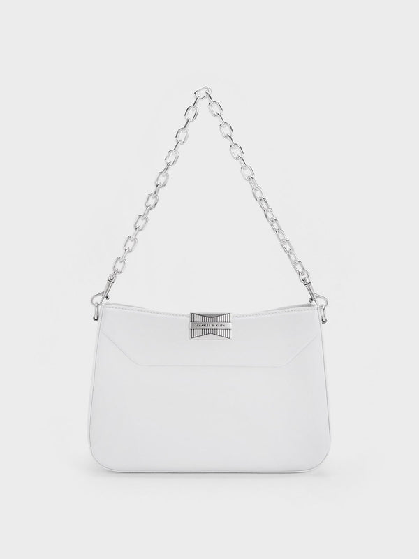 ORIGINAL CHARLES & KEITH KALINDA SHOULDER BAG - WHITE