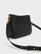 ORIGINAL CHARLES & KEITH KALINDA SHOULDER BAG - BLACK