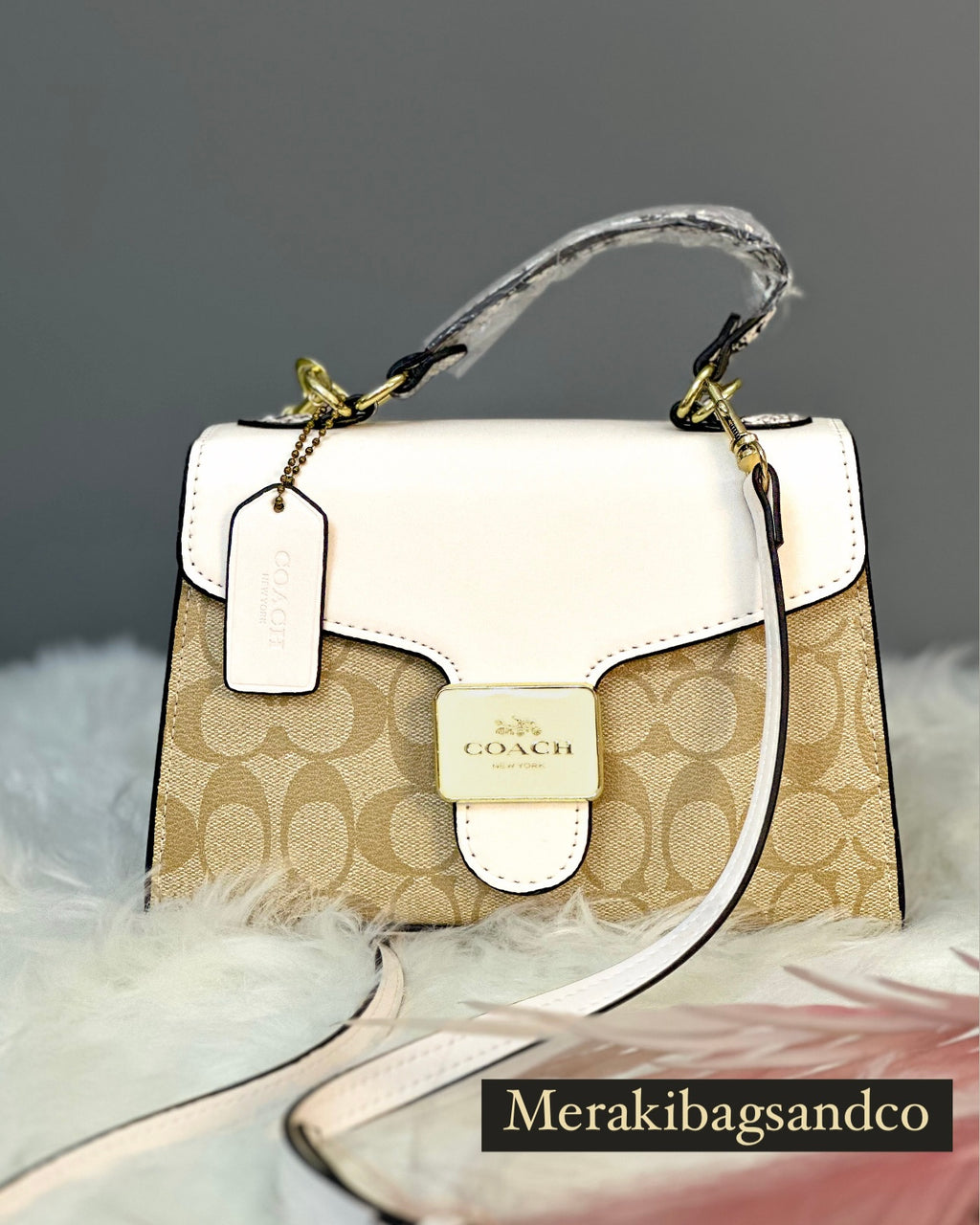 Coach popular Pepper Satchel In Colorblock