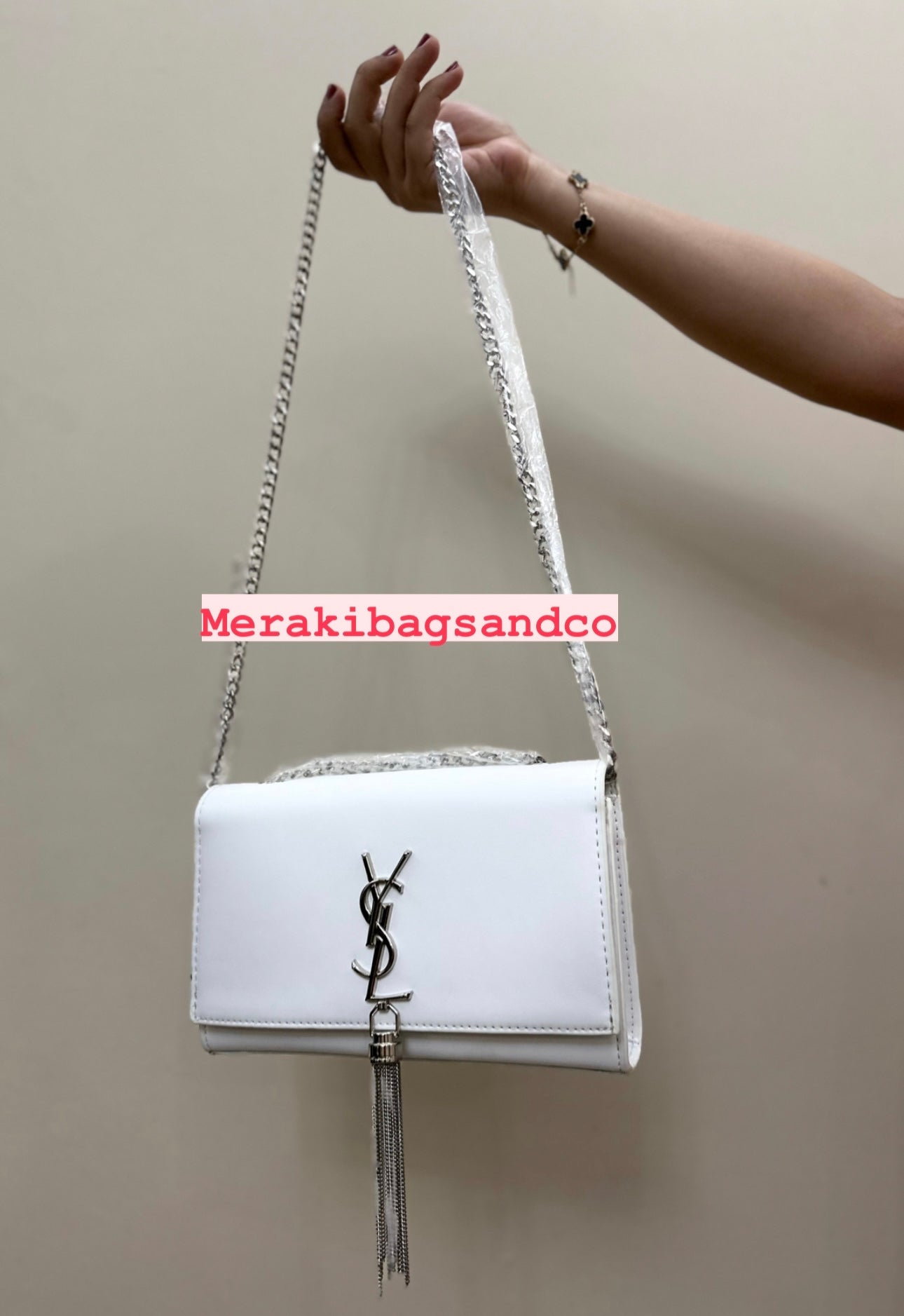 YSL KATE WITH SILVER TASSEL