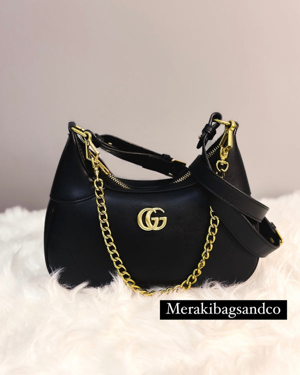 GUCCI APHRODITE SMALL SHOULDER BAG BLACK