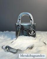 CHRISTIAN DIOR Crocodile Leather Mini Lady Dior