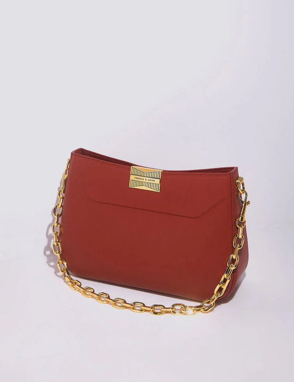 ORIGINAL CHARLES & KEITH KALINDA SHOULDER BAG - BRICK